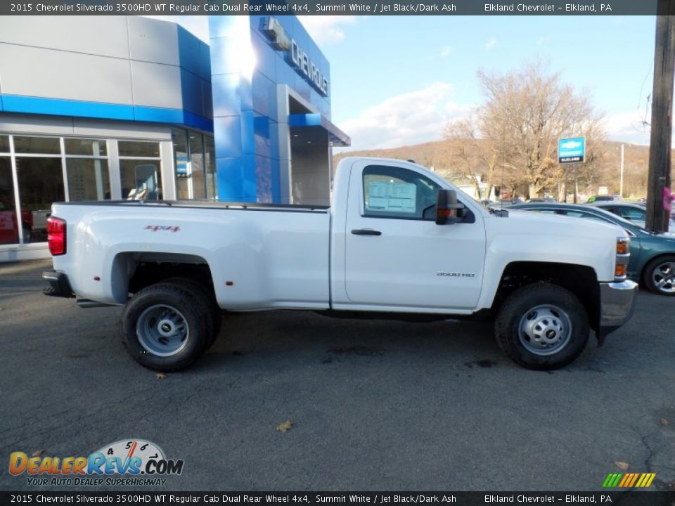 2015 Chevrolet Silverado 3500HD WT Regular Cab Dual Rear Wheel 4x4 Summit White / Jet Black/Dark Ash Photo #2