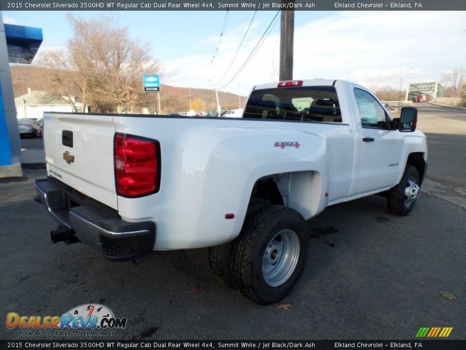 Summit White 2015 Chevrolet Silverado 3500HD WT Regular Cab Dual Rear Wheel 4x4 Photo #3