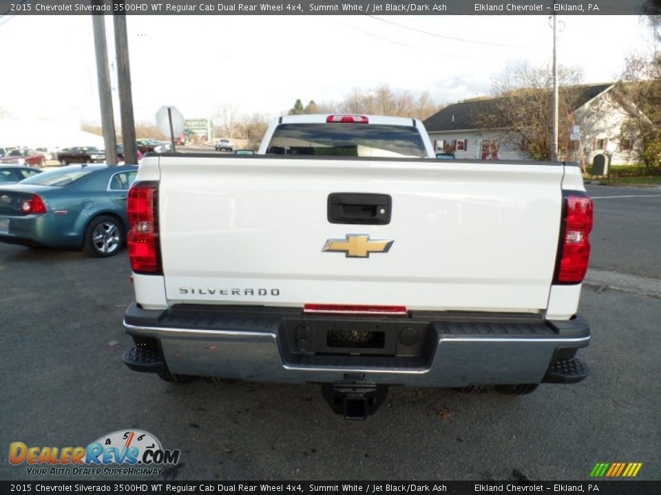 2015 Chevrolet Silverado 3500HD WT Regular Cab Dual Rear Wheel 4x4 Summit White / Jet Black/Dark Ash Photo #4