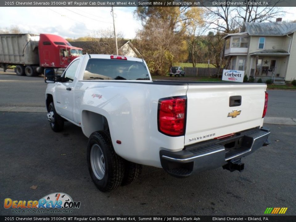 2015 Chevrolet Silverado 3500HD WT Regular Cab Dual Rear Wheel 4x4 Summit White / Jet Black/Dark Ash Photo #5