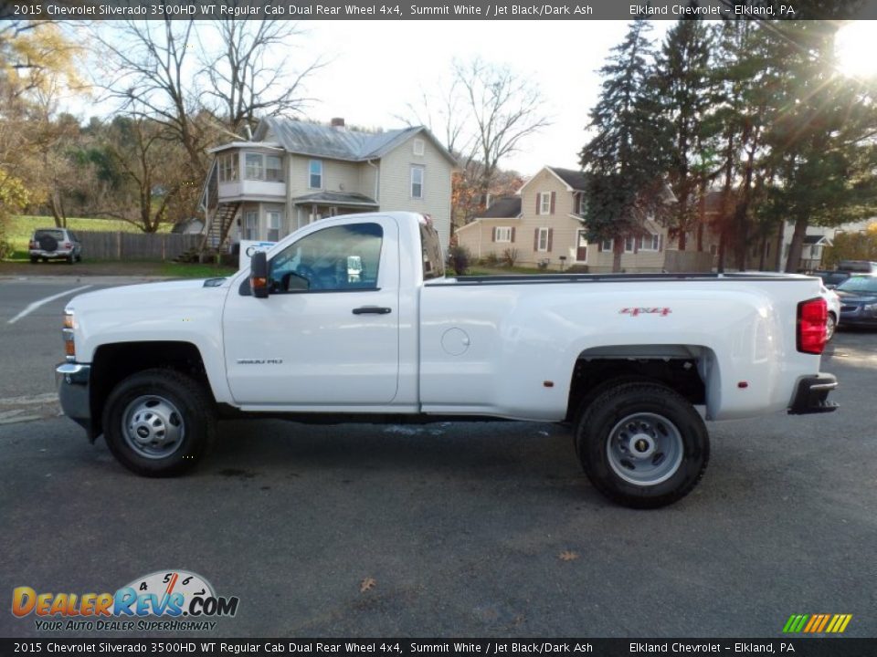 2015 Chevrolet Silverado 3500HD WT Regular Cab Dual Rear Wheel 4x4 Summit White / Jet Black/Dark Ash Photo #6