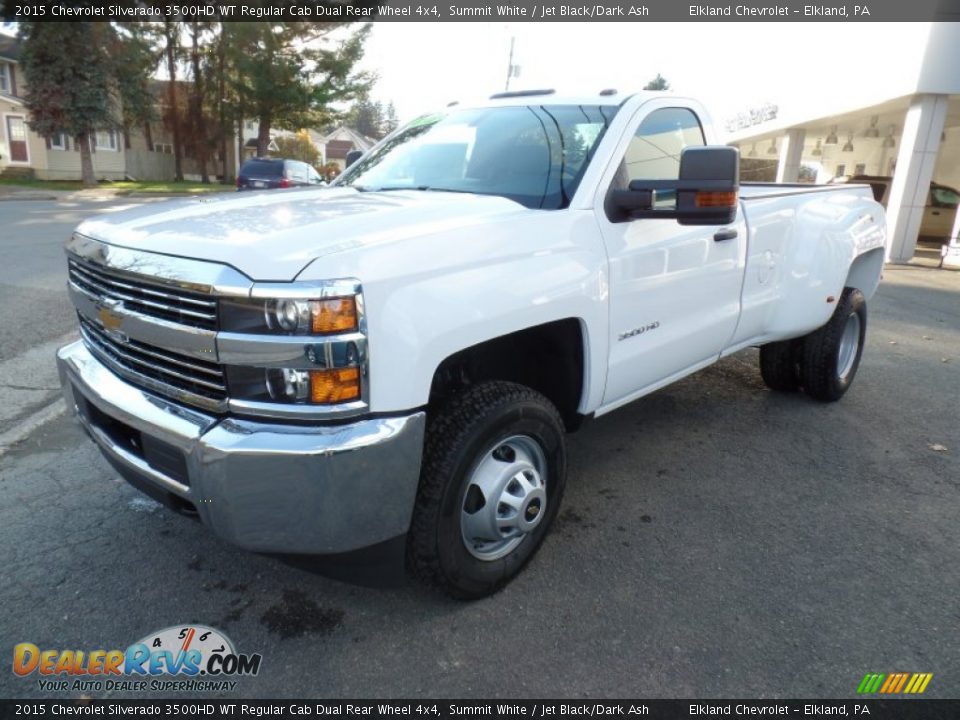 2015 Chevrolet Silverado 3500HD WT Regular Cab Dual Rear Wheel 4x4 Summit White / Jet Black/Dark Ash Photo #7