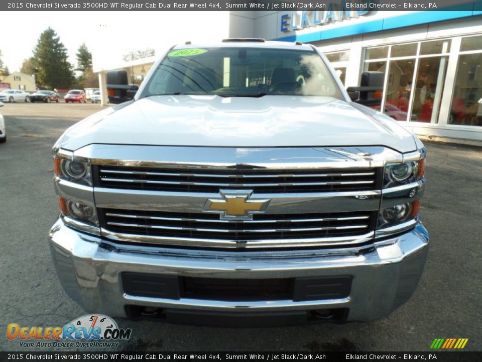 2015 Chevrolet Silverado 3500HD WT Regular Cab Dual Rear Wheel 4x4 Summit White / Jet Black/Dark Ash Photo #8