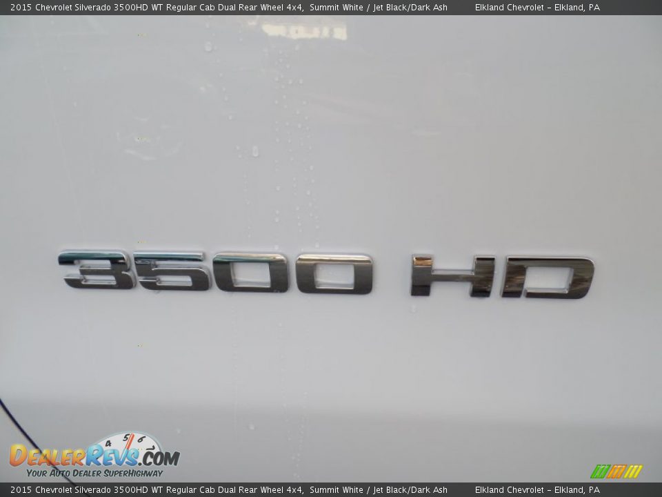 2015 Chevrolet Silverado 3500HD WT Regular Cab Dual Rear Wheel 4x4 Summit White / Jet Black/Dark Ash Photo #11