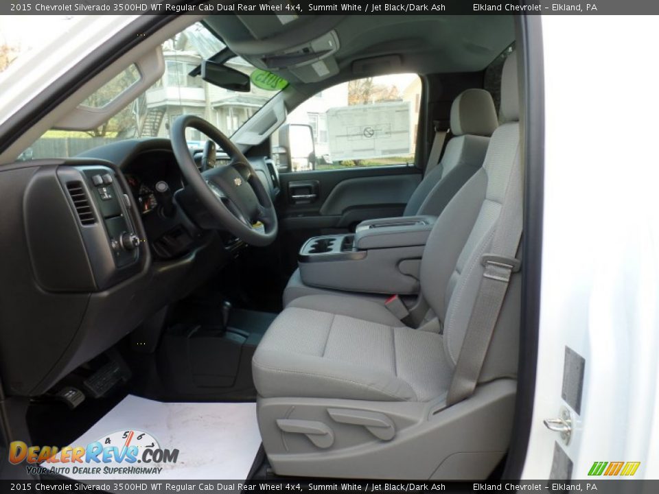 2015 Chevrolet Silverado 3500HD WT Regular Cab Dual Rear Wheel 4x4 Summit White / Jet Black/Dark Ash Photo #18