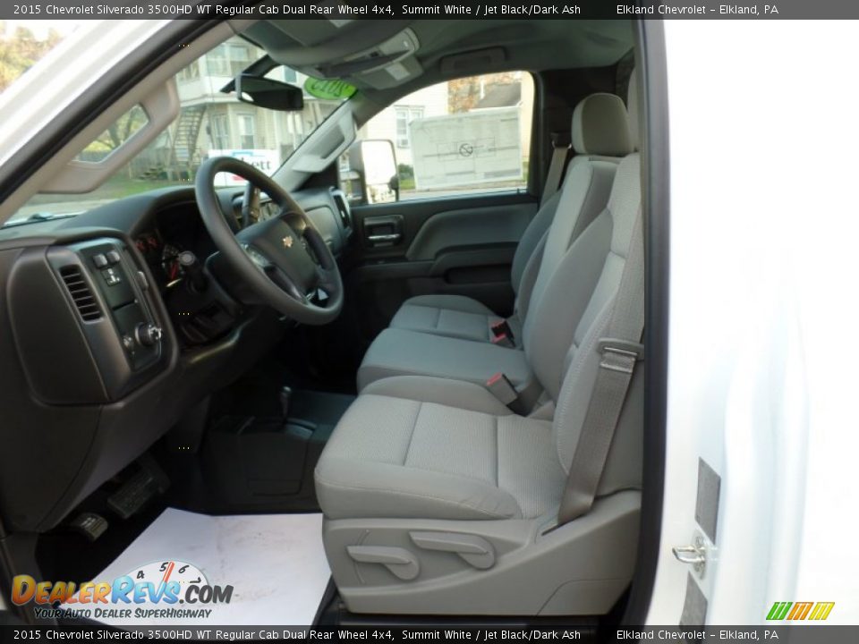 2015 Chevrolet Silverado 3500HD WT Regular Cab Dual Rear Wheel 4x4 Summit White / Jet Black/Dark Ash Photo #19