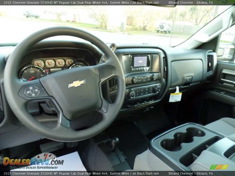 Dashboard of 2015 Chevrolet Silverado 3500HD WT Regular Cab Dual Rear Wheel 4x4 Photo #20