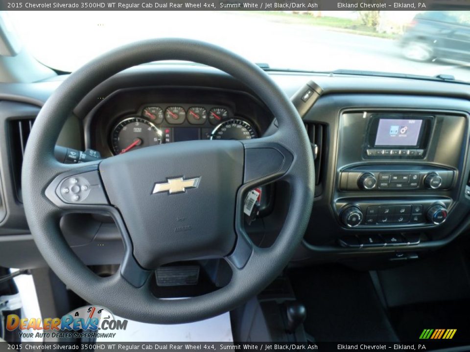 2015 Chevrolet Silverado 3500HD WT Regular Cab Dual Rear Wheel 4x4 Summit White / Jet Black/Dark Ash Photo #21