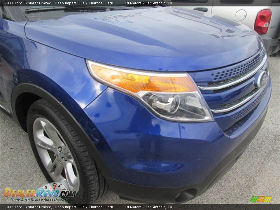 2014 Ford Explorer Limited Deep Impact Blue / Charcoal Black Photo #2