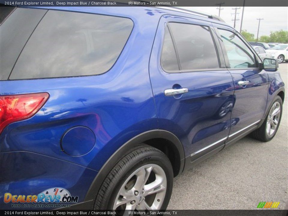 2014 Ford Explorer Limited Deep Impact Blue / Charcoal Black Photo #3