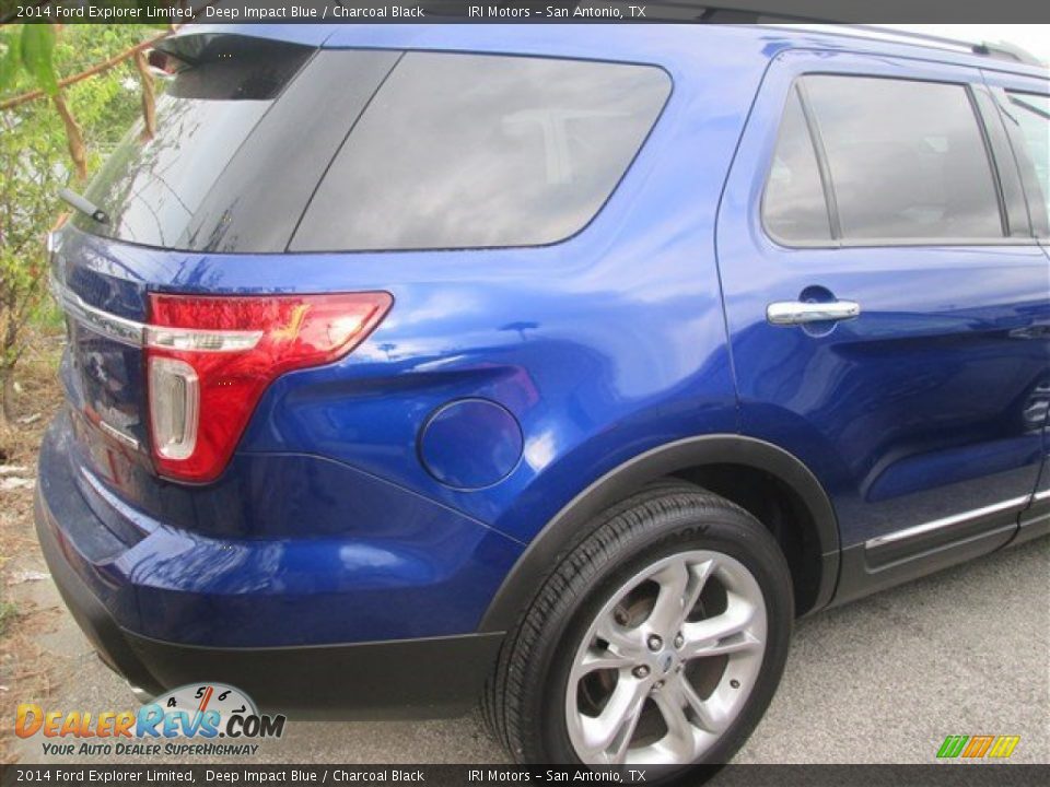 2014 Ford Explorer Limited Deep Impact Blue / Charcoal Black Photo #4