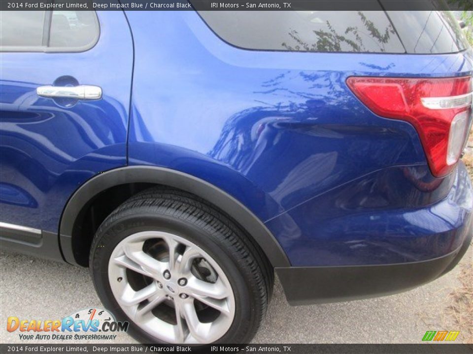 2014 Ford Explorer Limited Deep Impact Blue / Charcoal Black Photo #6