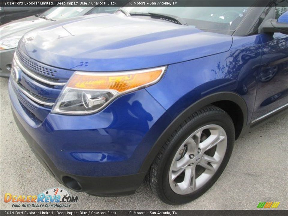 2014 Ford Explorer Limited Deep Impact Blue / Charcoal Black Photo #9