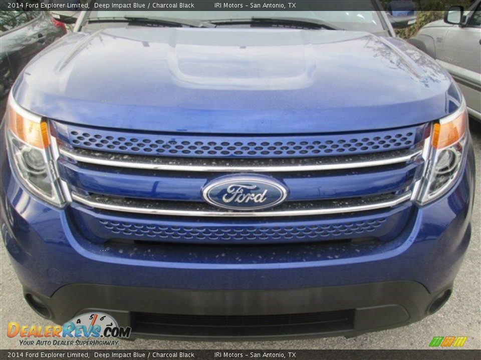 2014 Ford Explorer Limited Deep Impact Blue / Charcoal Black Photo #11