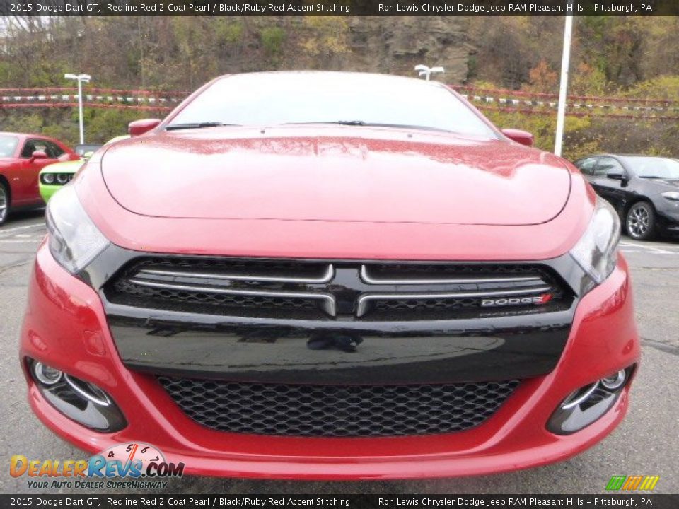 2015 Dodge Dart GT Redline Red 2 Coat Pearl / Black/Ruby Red Accent Stitching Photo #8