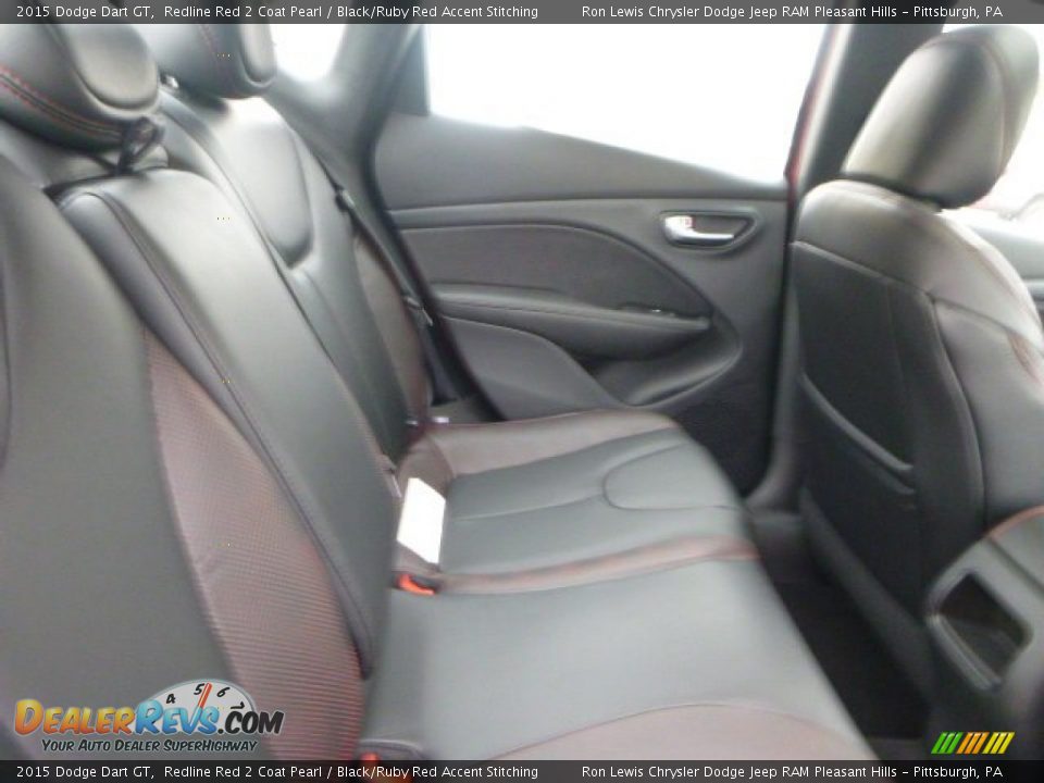 2015 Dodge Dart GT Redline Red 2 Coat Pearl / Black/Ruby Red Accent Stitching Photo #11