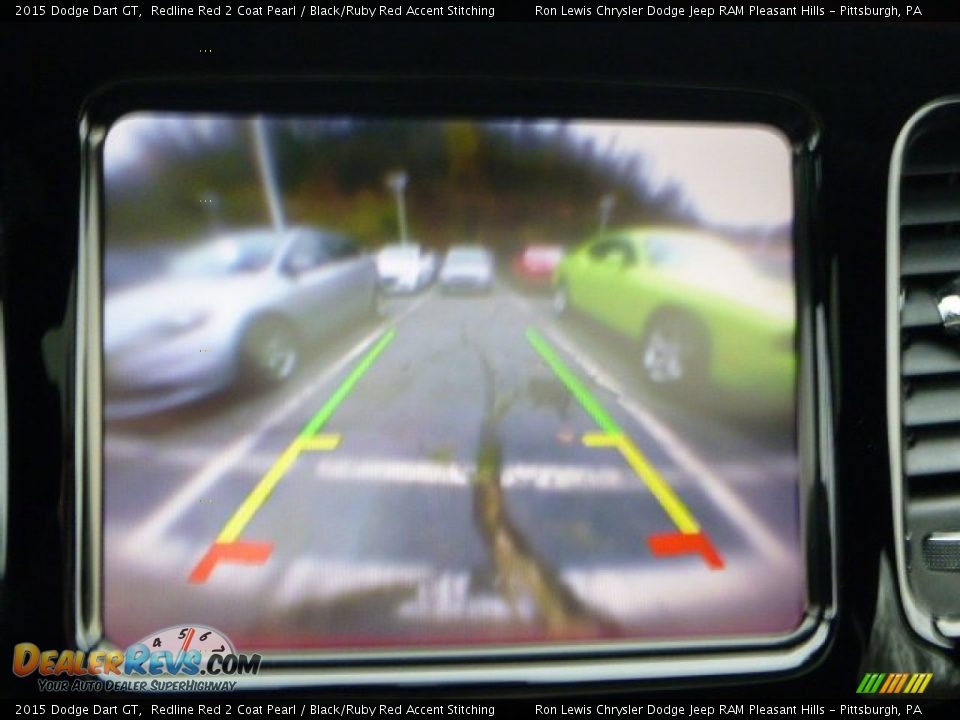 2015 Dodge Dart GT Redline Red 2 Coat Pearl / Black/Ruby Red Accent Stitching Photo #18