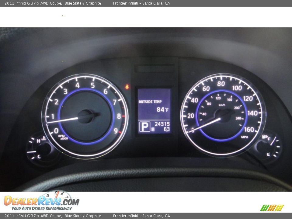 2011 Infiniti G 37 x AWD Coupe Blue Slate / Graphite Photo #8