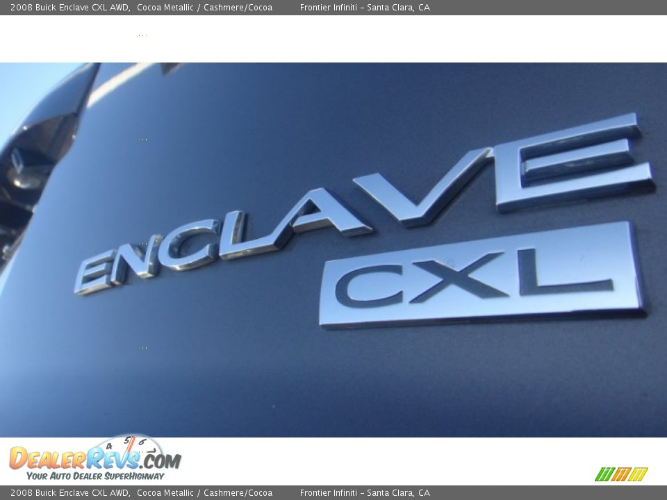 2008 Buick Enclave CXL AWD Cocoa Metallic / Cashmere/Cocoa Photo #20