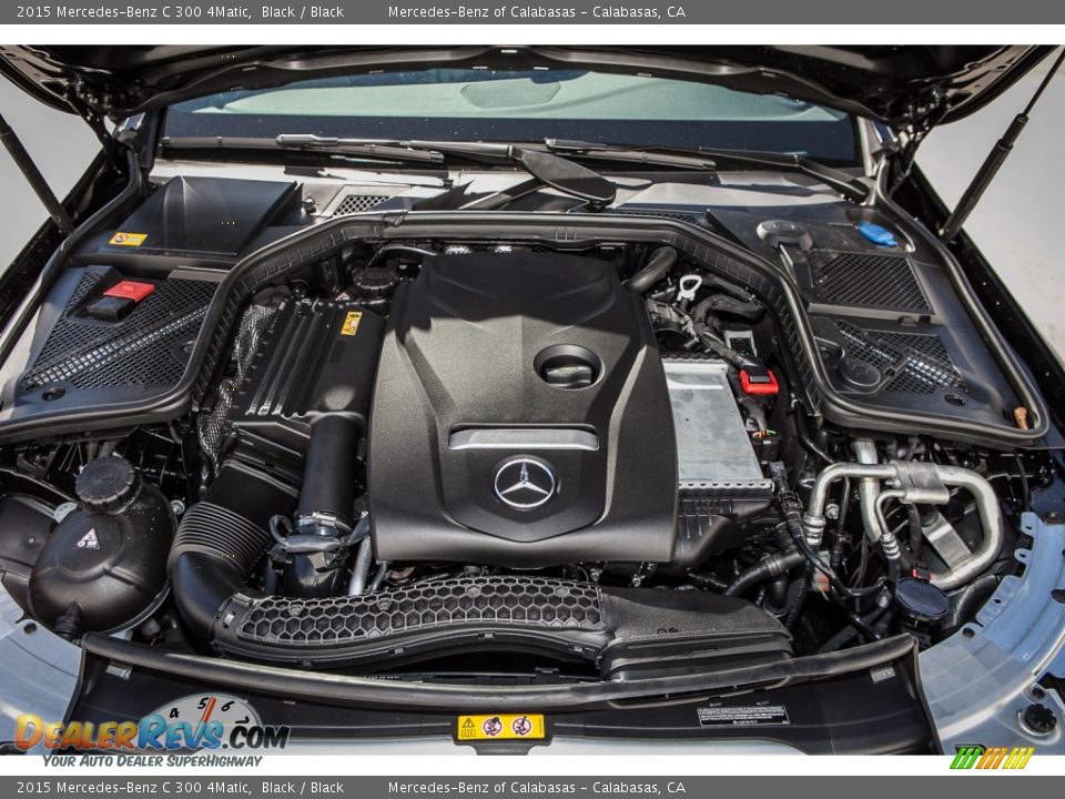 2015 Mercedes-Benz C 300 4Matic Black / Black Photo #9