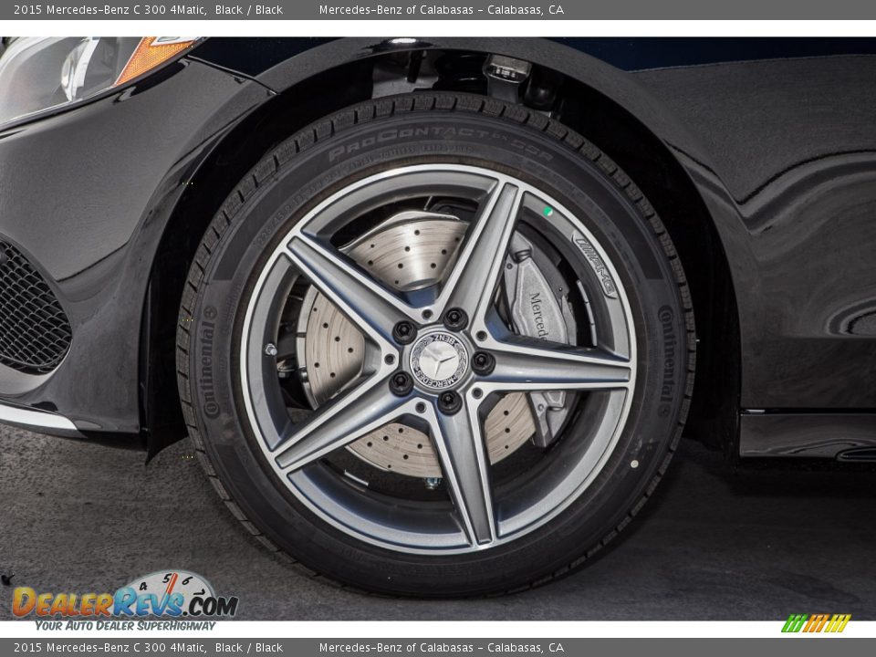 2015 Mercedes-Benz C 300 4Matic Black / Black Photo #10