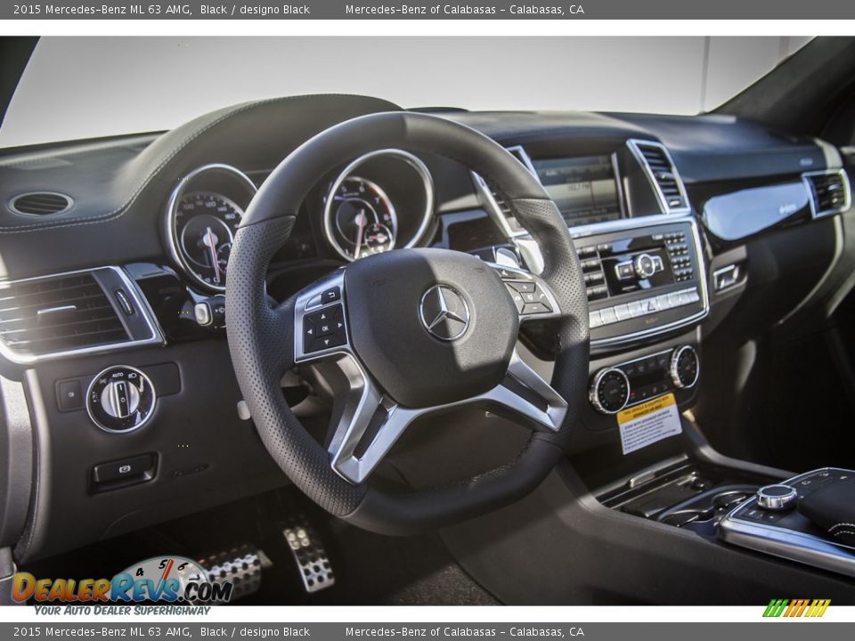 2015 Mercedes-Benz ML 63 AMG Black / designo Black Photo #5