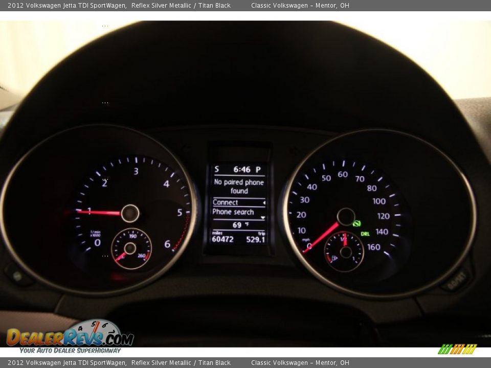 2012 Volkswagen Jetta TDI SportWagen Reflex Silver Metallic / Titan Black Photo #7