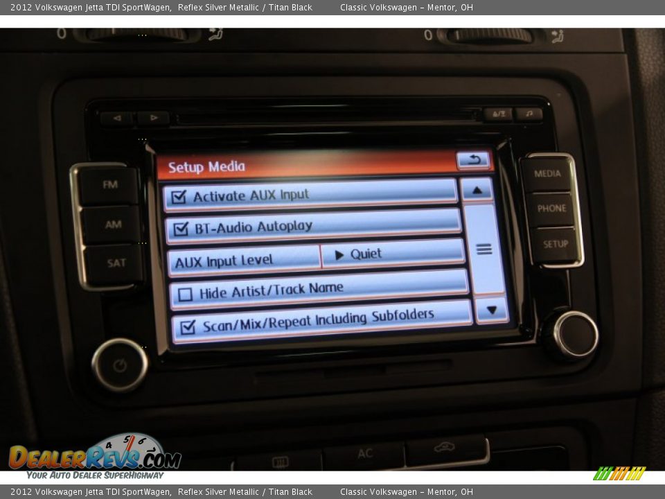 2012 Volkswagen Jetta TDI SportWagen Reflex Silver Metallic / Titan Black Photo #11