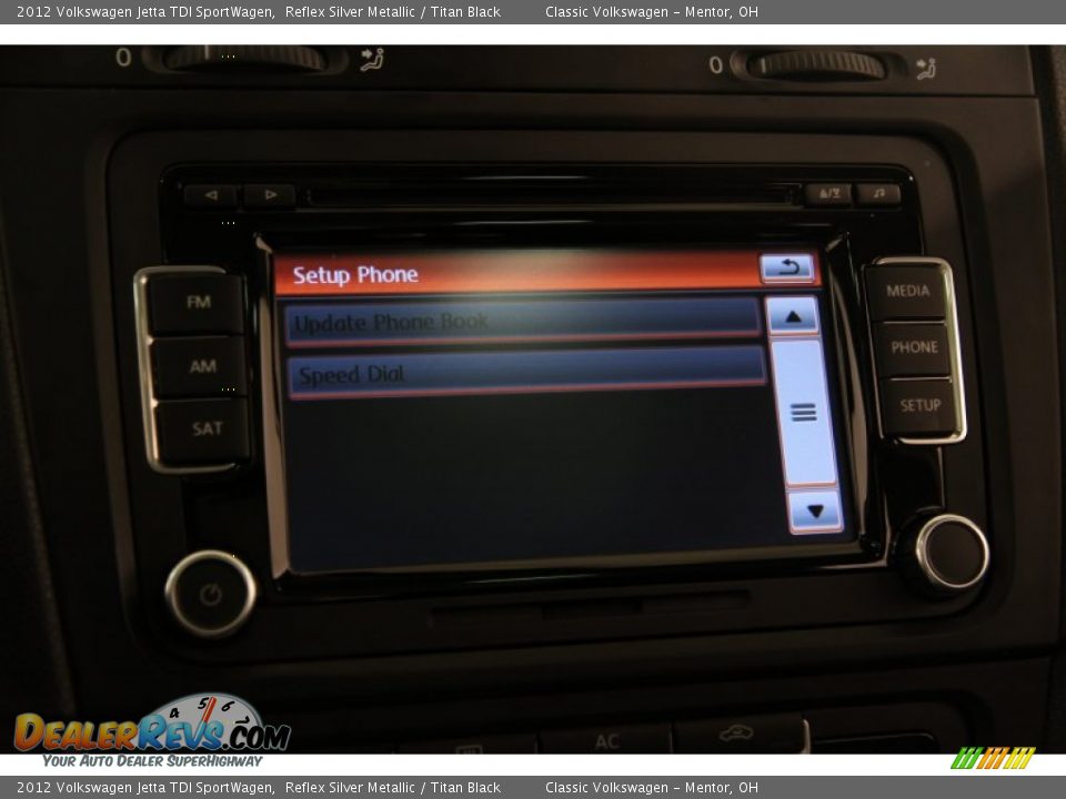 2012 Volkswagen Jetta TDI SportWagen Reflex Silver Metallic / Titan Black Photo #12