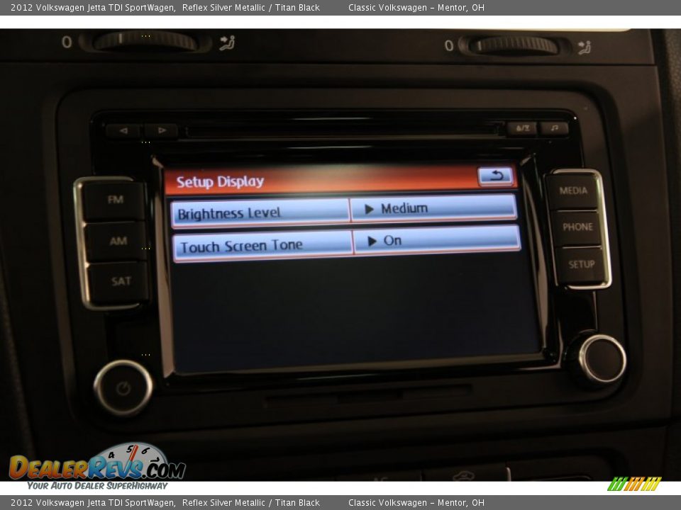 2012 Volkswagen Jetta TDI SportWagen Reflex Silver Metallic / Titan Black Photo #14