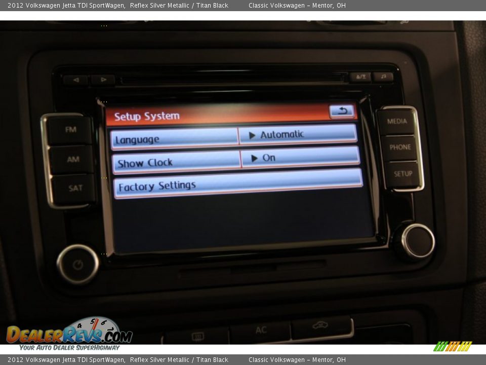 2012 Volkswagen Jetta TDI SportWagen Reflex Silver Metallic / Titan Black Photo #15