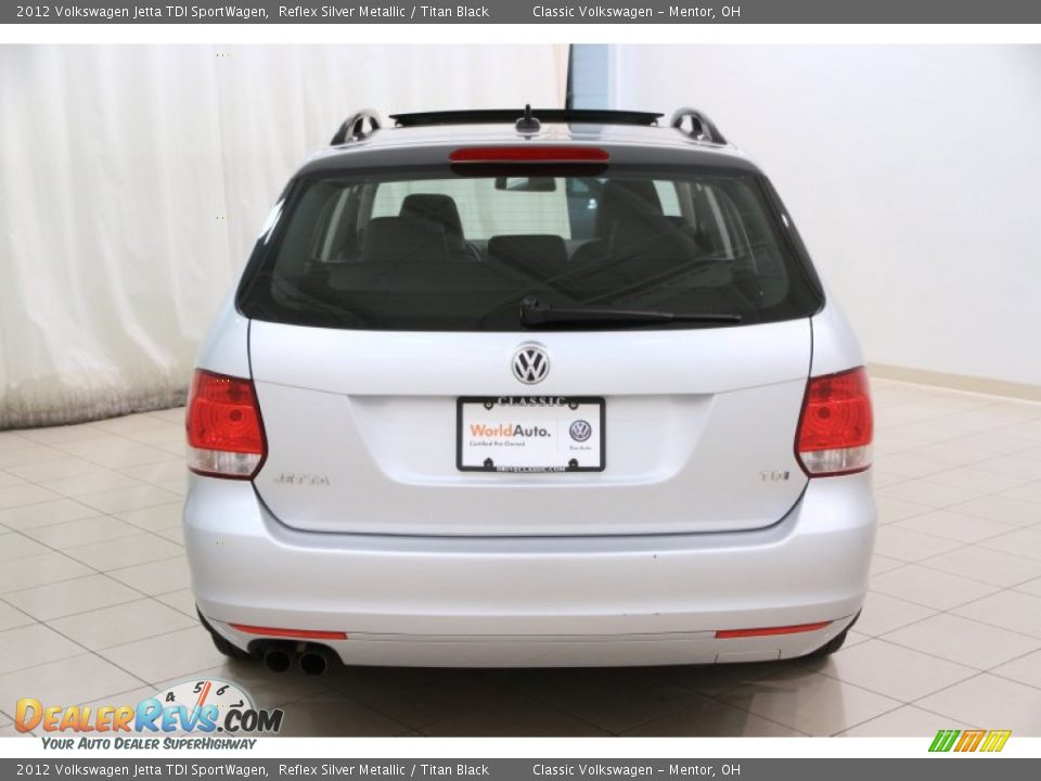 2012 Volkswagen Jetta TDI SportWagen Reflex Silver Metallic / Titan Black Photo #20