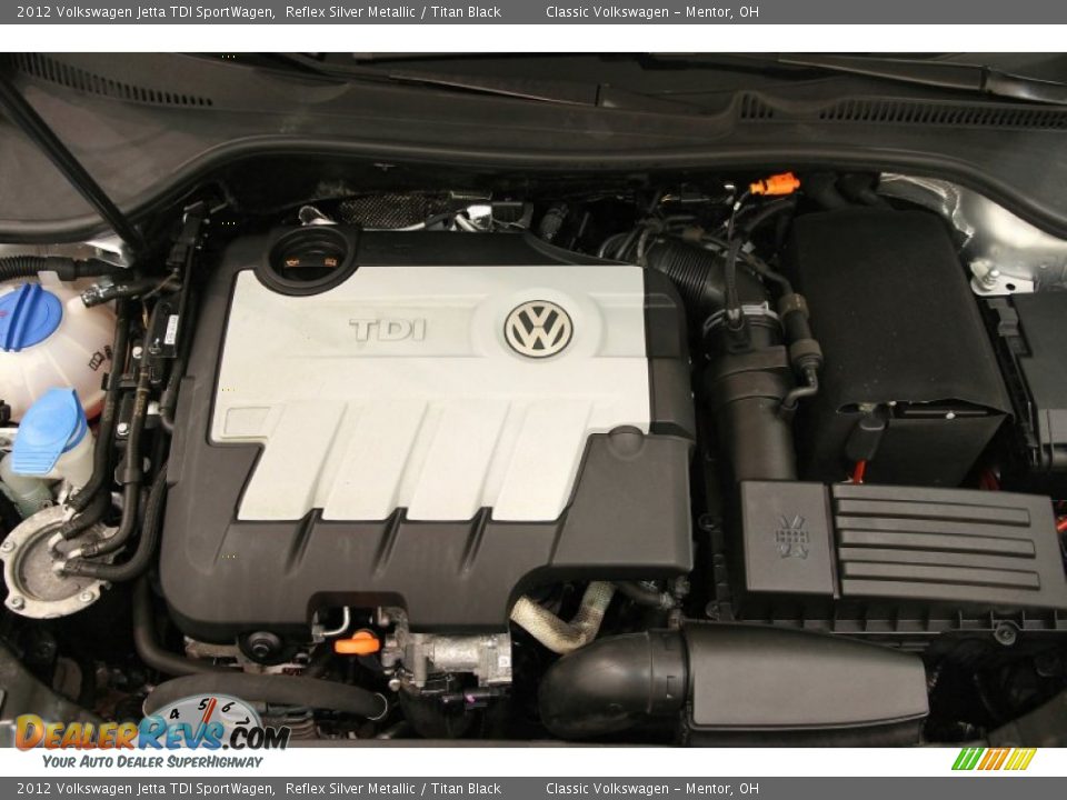 2012 Volkswagen Jetta TDI SportWagen Reflex Silver Metallic / Titan Black Photo #21
