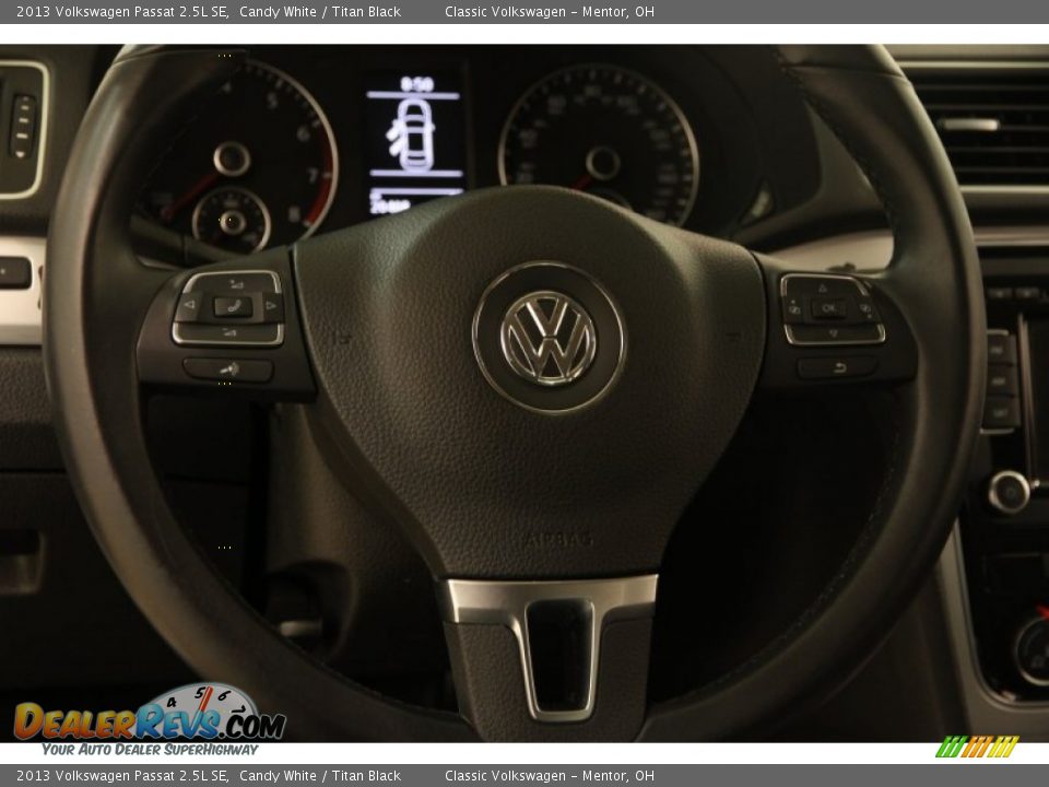 2013 Volkswagen Passat 2.5L SE Candy White / Titan Black Photo #6