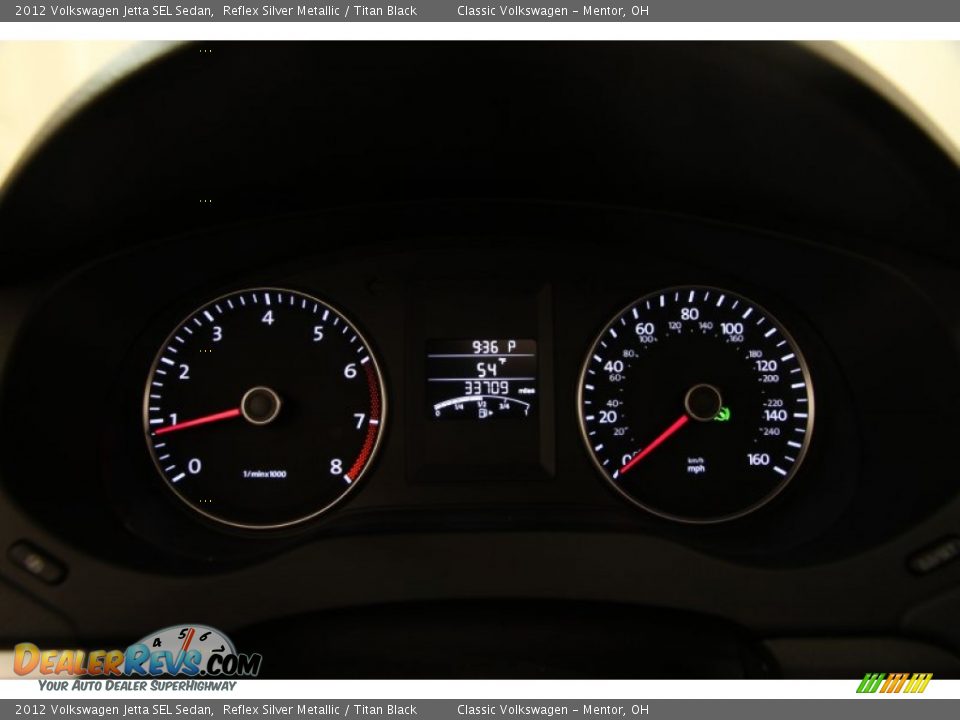 2012 Volkswagen Jetta SEL Sedan Reflex Silver Metallic / Titan Black Photo #7