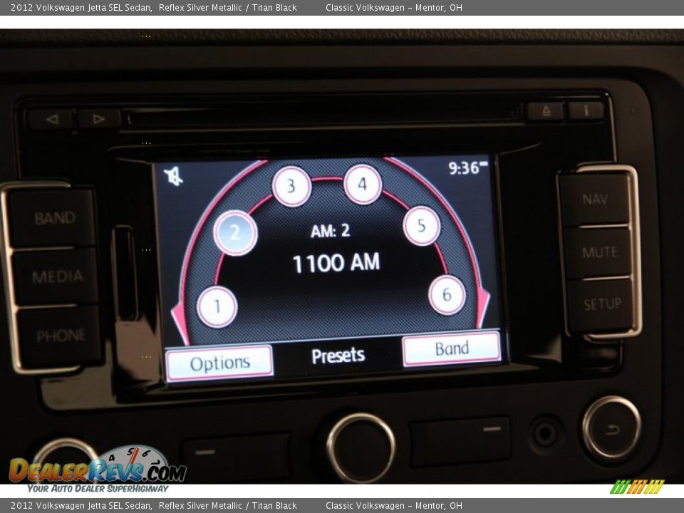 2012 Volkswagen Jetta SEL Sedan Reflex Silver Metallic / Titan Black Photo #9