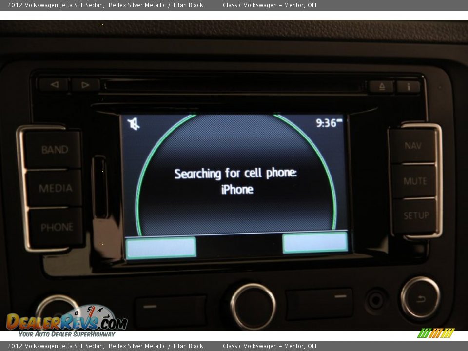 2012 Volkswagen Jetta SEL Sedan Reflex Silver Metallic / Titan Black Photo #10