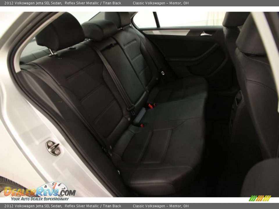 2012 Volkswagen Jetta SEL Sedan Reflex Silver Metallic / Titan Black Photo #19