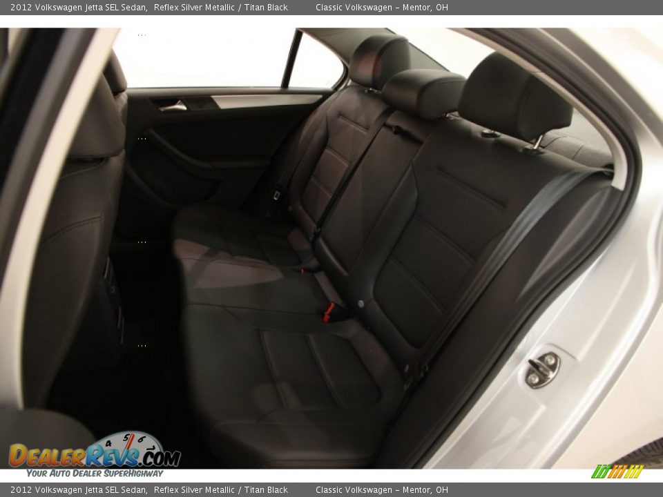 2012 Volkswagen Jetta SEL Sedan Reflex Silver Metallic / Titan Black Photo #20