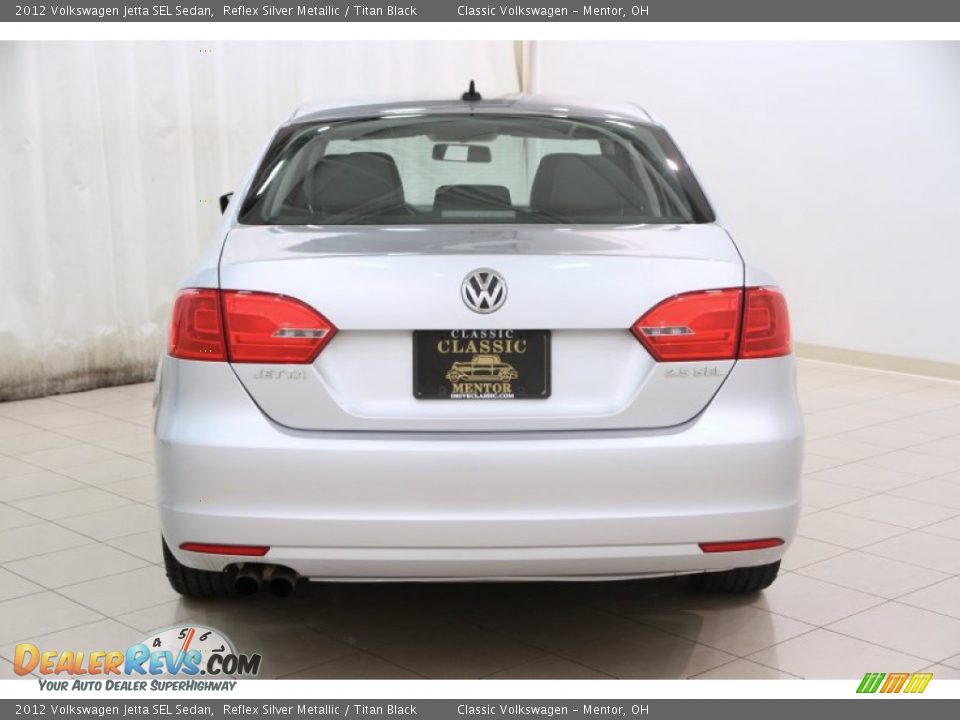 2012 Volkswagen Jetta SEL Sedan Reflex Silver Metallic / Titan Black Photo #21