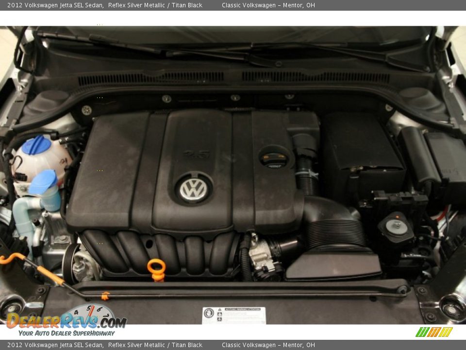 2012 Volkswagen Jetta SEL Sedan Reflex Silver Metallic / Titan Black Photo #22