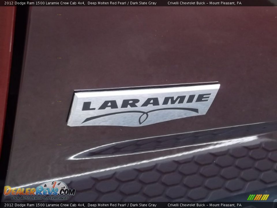 2012 Dodge Ram 1500 Laramie Crew Cab 4x4 Deep Molten Red Pearl / Dark Slate Gray Photo #11