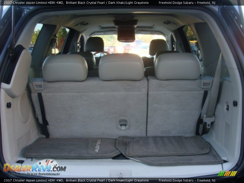 2007 Chrysler Aspen Limited HEMI 4WD Brilliant Black Crystal Pearl / Dark Khaki/Light Graystone Photo #6