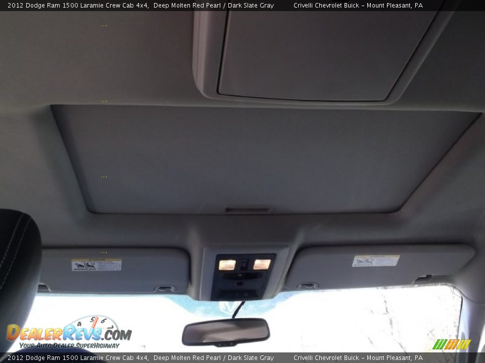 2012 Dodge Ram 1500 Laramie Crew Cab 4x4 Deep Molten Red Pearl / Dark Slate Gray Photo #20