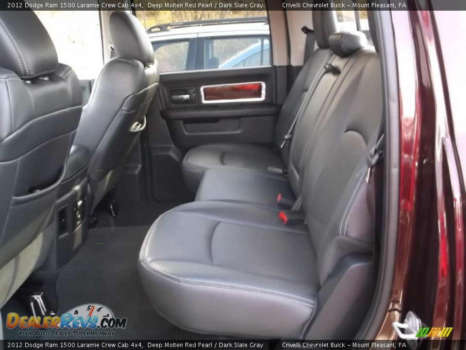 2012 Dodge Ram 1500 Laramie Crew Cab 4x4 Deep Molten Red Pearl / Dark Slate Gray Photo #25