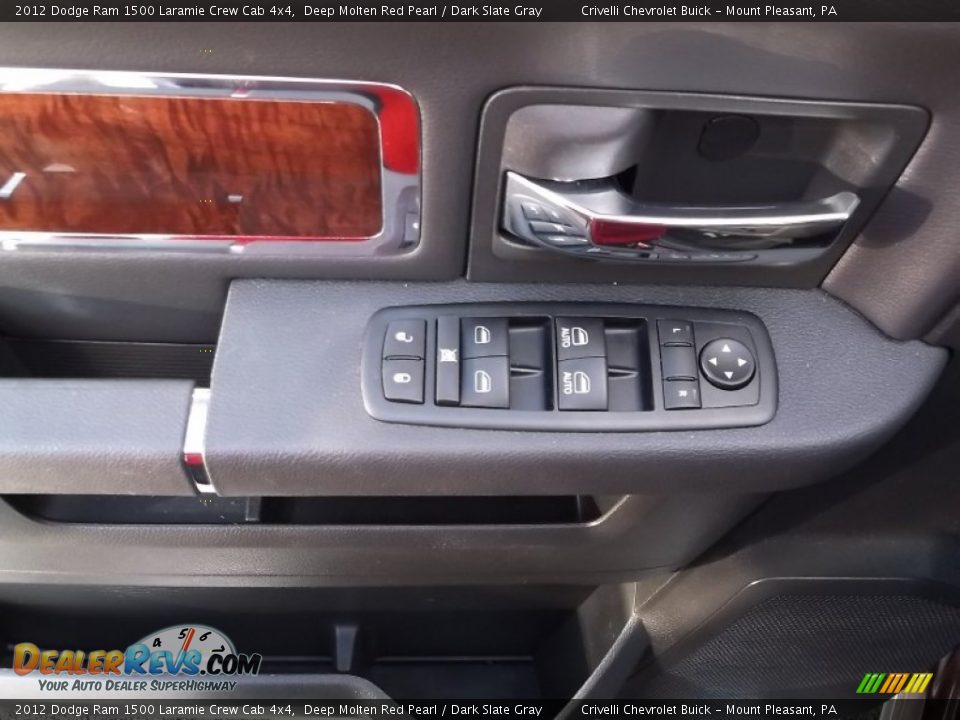 2012 Dodge Ram 1500 Laramie Crew Cab 4x4 Deep Molten Red Pearl / Dark Slate Gray Photo #27