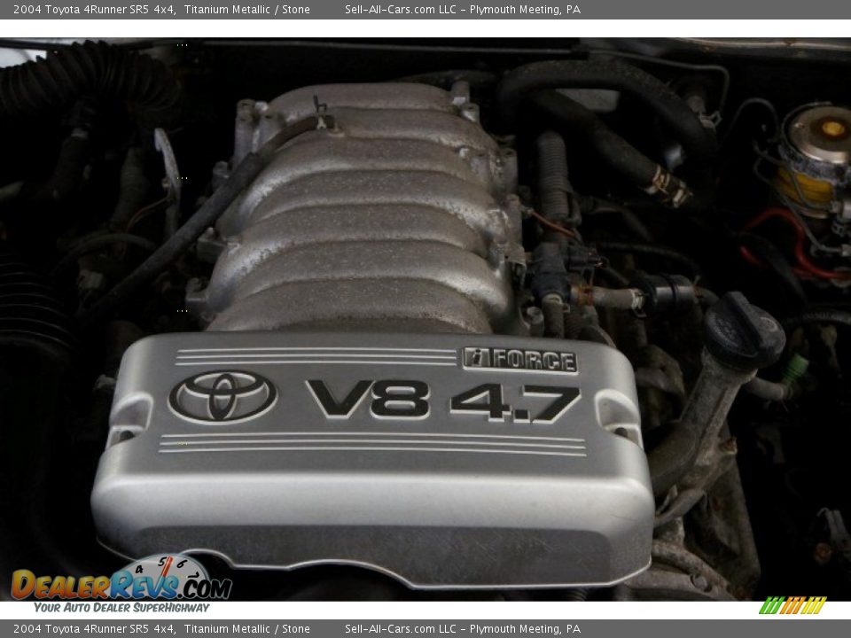 2004 Toyota 4Runner SR5 4x4 Titanium Metallic / Stone Photo #35