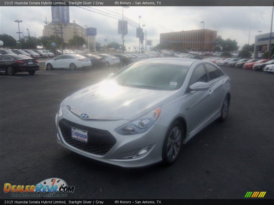 2015 Hyundai Sonata Hybrid Limited Starlight Silver / Gray Photo #1