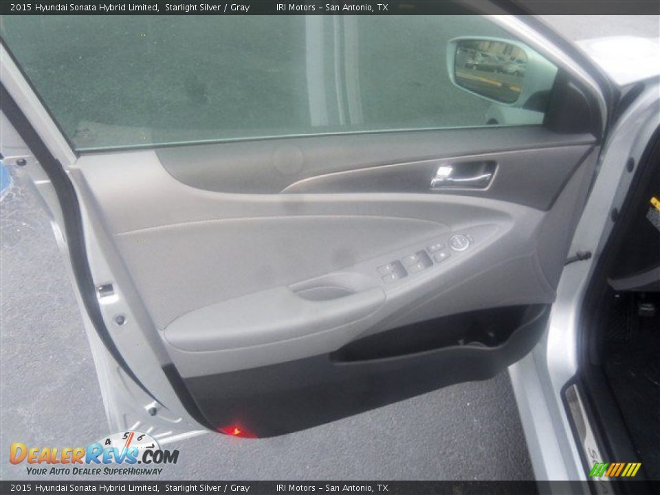2015 Hyundai Sonata Hybrid Limited Starlight Silver / Gray Photo #5