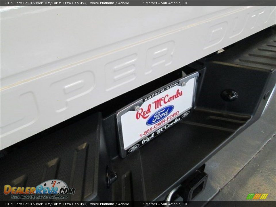 2015 Ford F250 Super Duty Lariat Crew Cab 4x4 White Platinum / Adobe Photo #8